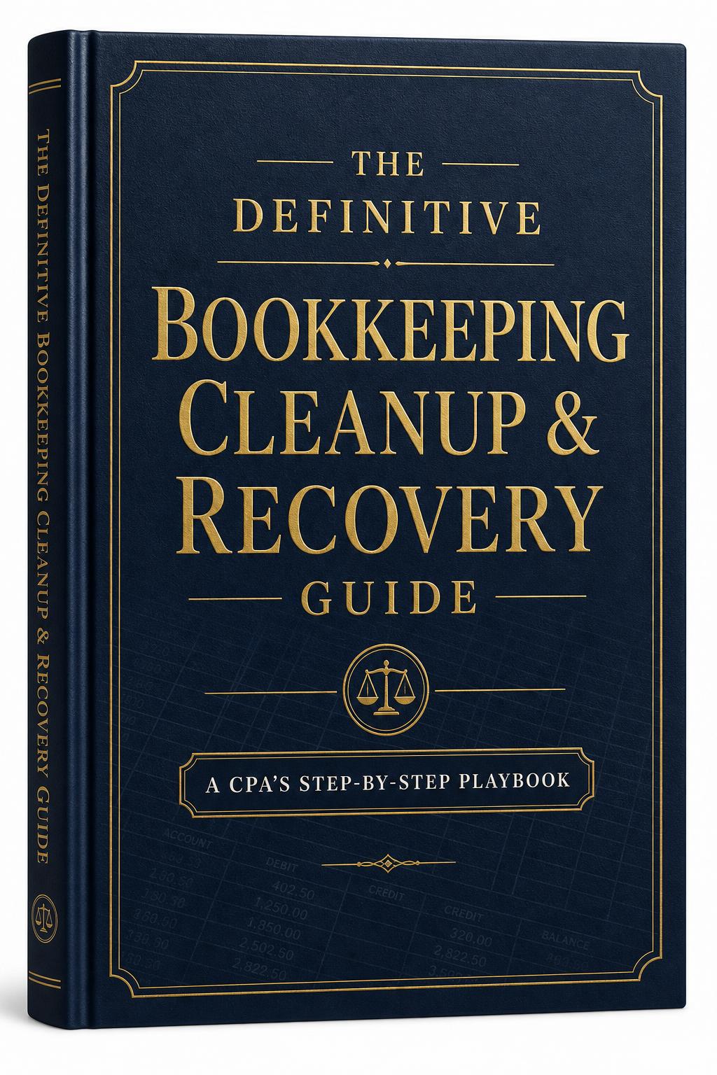 The Definitive Bookkeeping Cleanup & Recovery Guide book cover